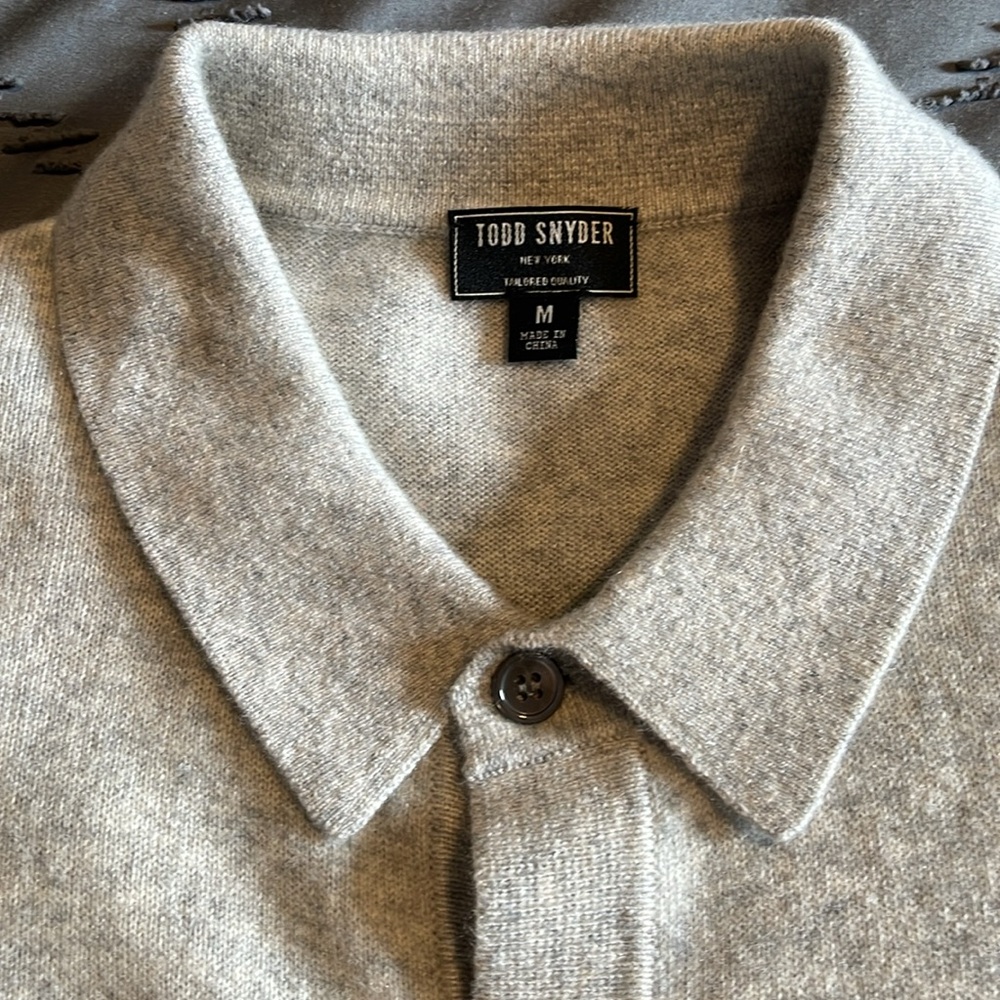 Todd Snyder cashmere button up sweater - Picture 7 of 11